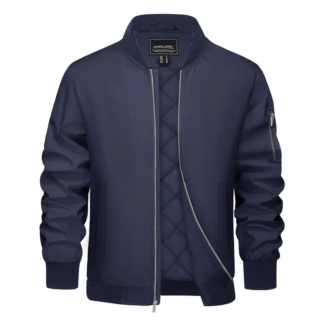 Levoire | Veste À Manches Longues Avec Zip Et Poches Gris d'avoine