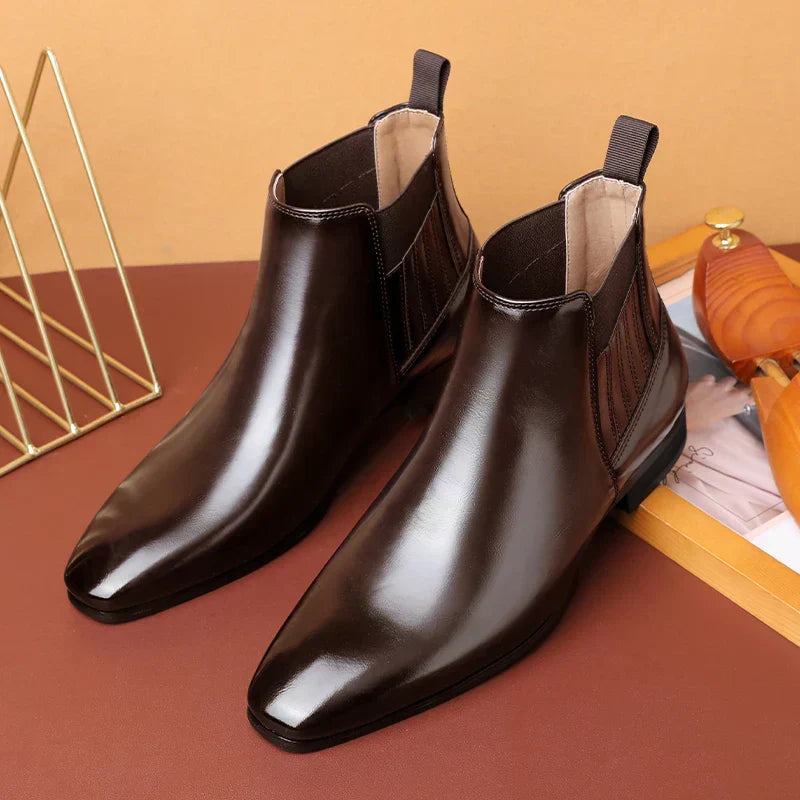 Levoire | Bottes en Cuir Texturé Style Urbain pour Femmes