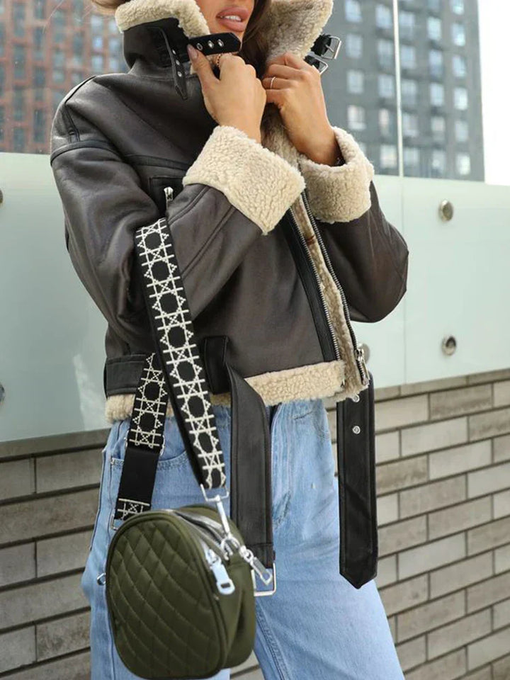 Levoire | Veste chaude en similicuir pour femmes