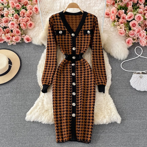 Levoire | Robe Bodycon Pour Femmes Chocolat Une taille