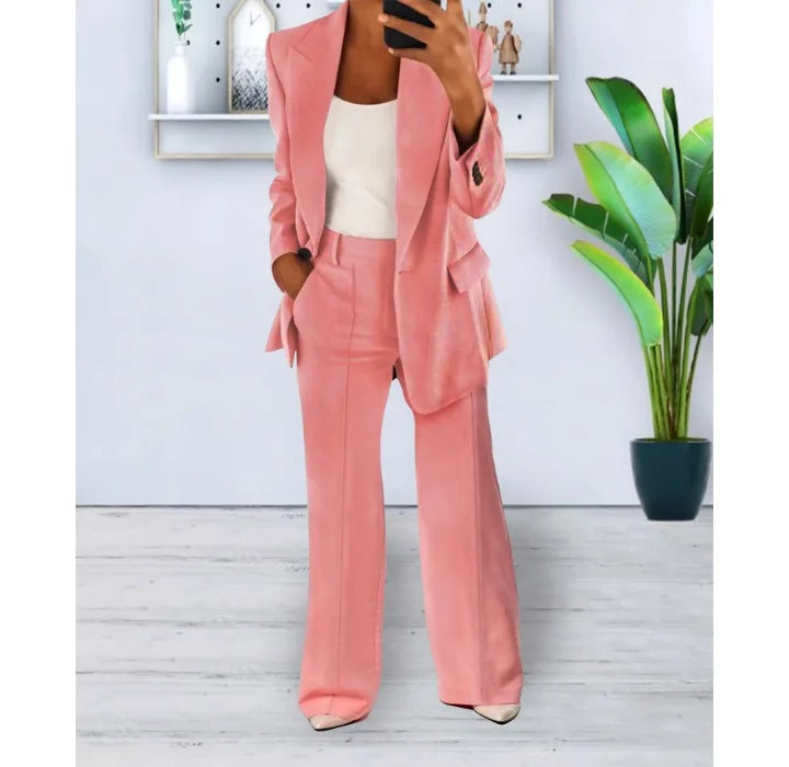 Levoire | Ensemble De Pantalon Élégant Et De Veste Pour Femmes