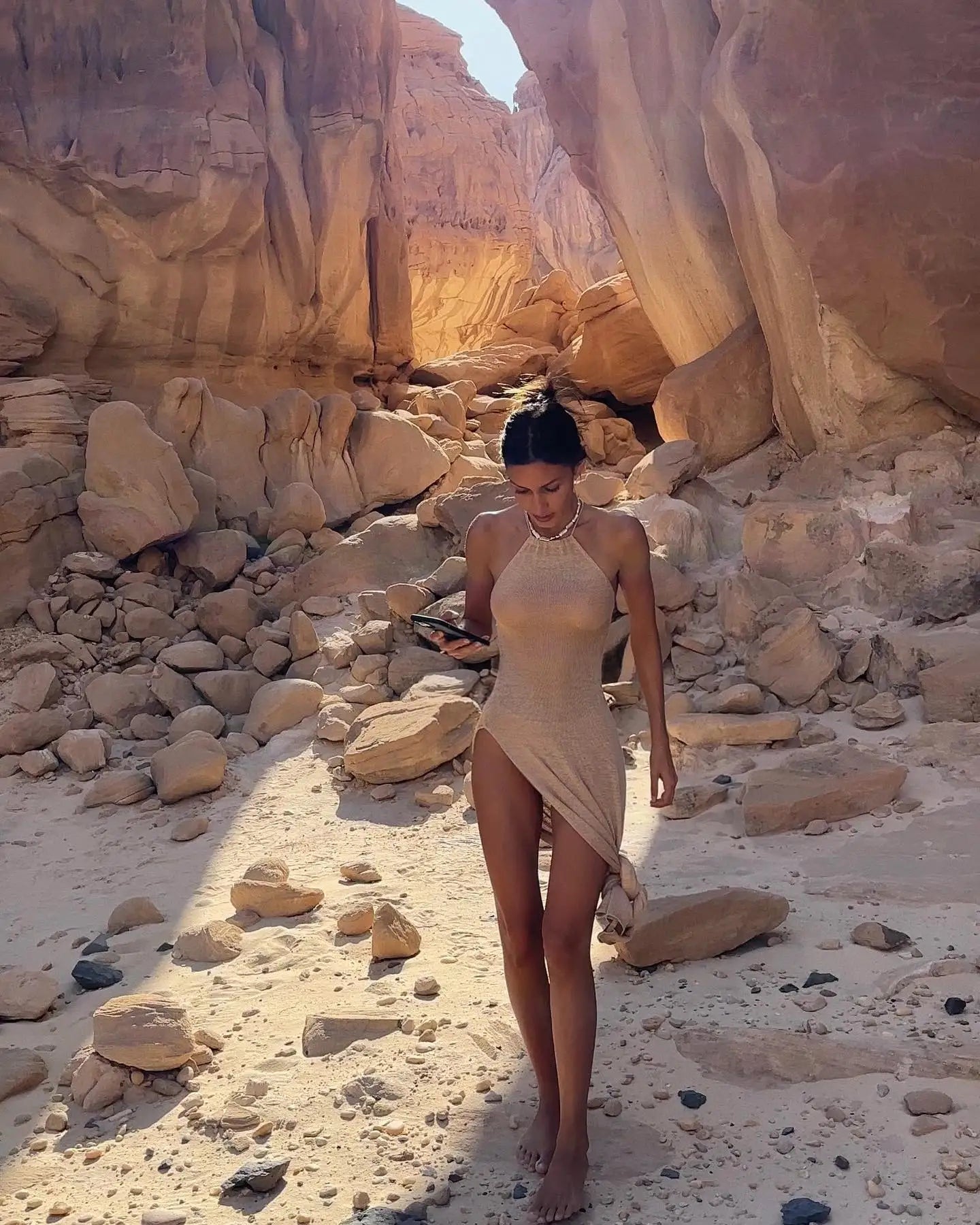 Levoire | Robes Maxi Sans Manches Au Crochet