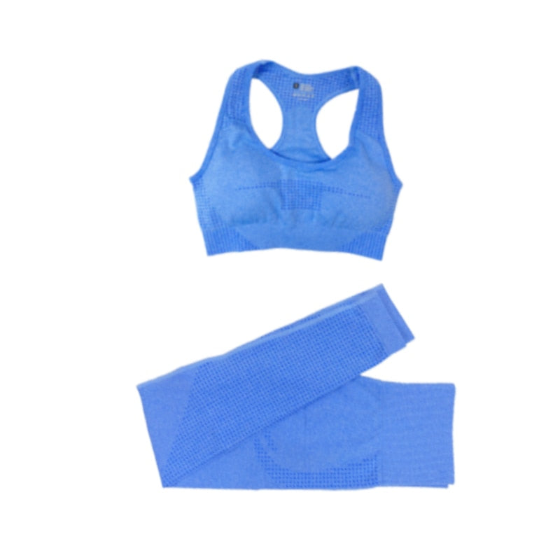 Levoire | Ensemble De Vêtements De Sport Avec Top Bleu