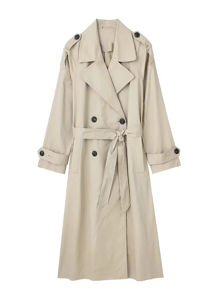 Levoire | Look Vintage Trench-Coat Avec Ceinture Beige