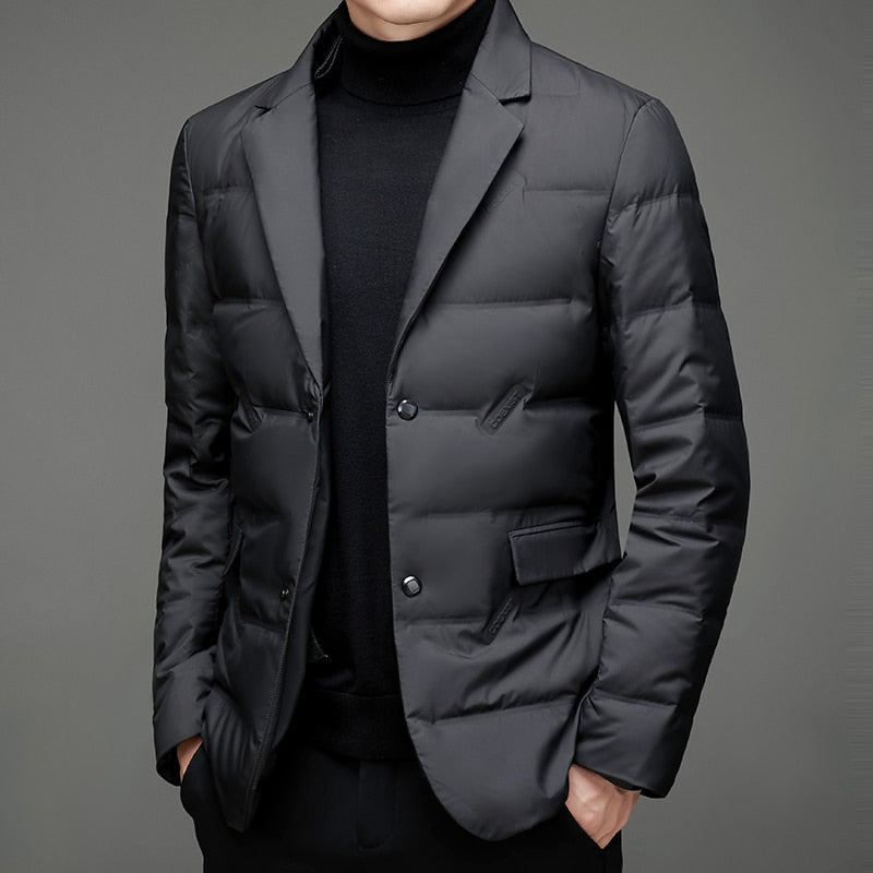 Levoire | Blazer Double Tendance Pour Hommes Noir