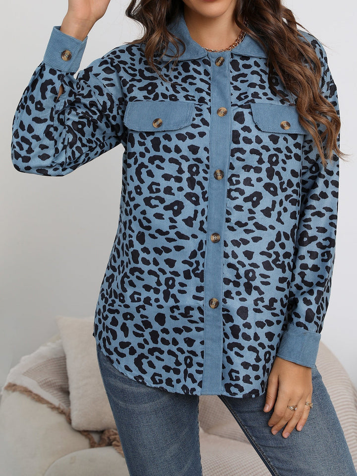 Levoire | Veste Confortable Grande Taille Avec Motif Léopard