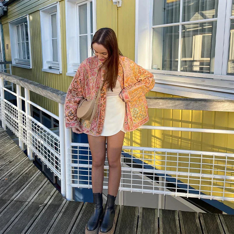 Levoire | Veste Élégante Avec Imprimé Et Sensation Douce Comme Le Cachemire