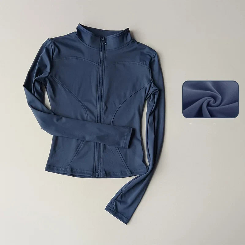 Levoire | Jupe Élégante Fente Haute Bleu marine