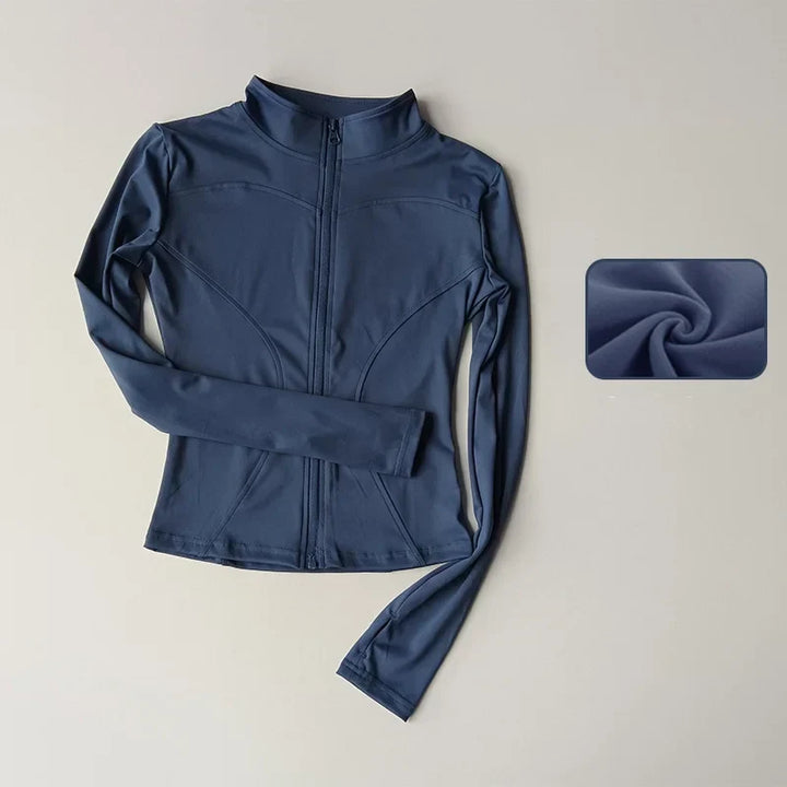 Levoire | Jupe Élégante Fente Haute Bleu marine