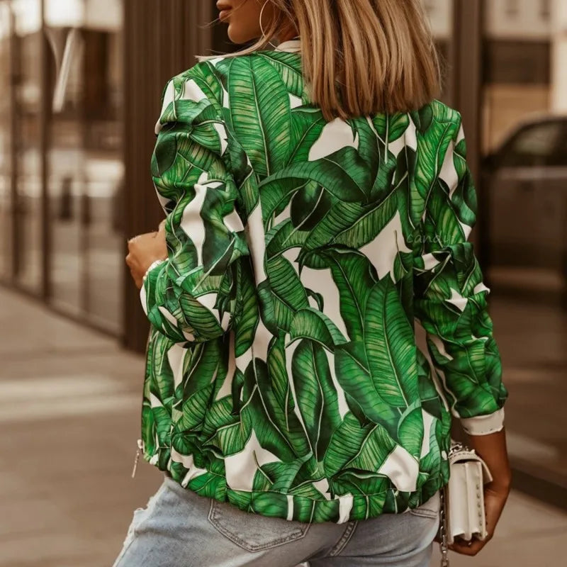 Levoire | Veste Élégante À Imprimé Floral À Manches Longues