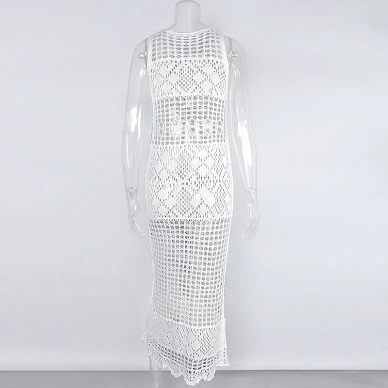 Levoire | Robe Maxi Holli Transparente Crochet