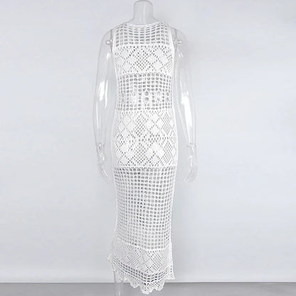 Levoire | Robe Maxi Holli Transparente Crochet