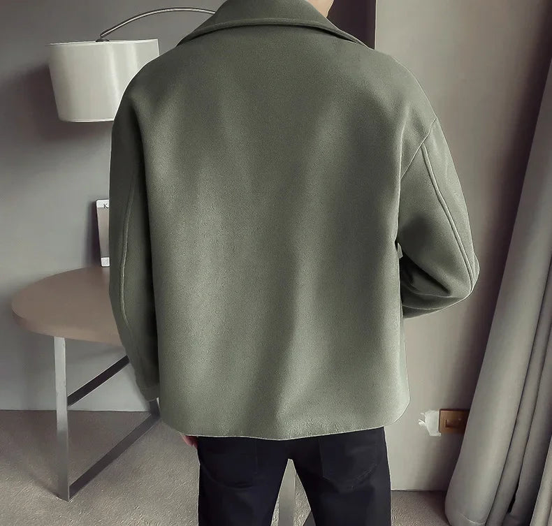 Levoire | Manteau Court Moderne Pour Homme Avec Col