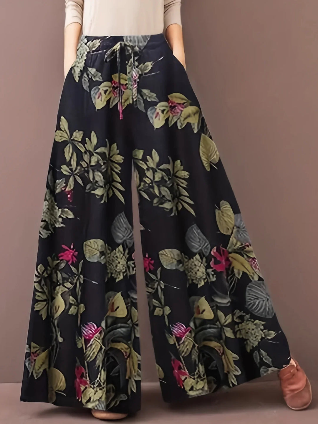 Levoire | Pantalons amples avec cordon de serrage Noir