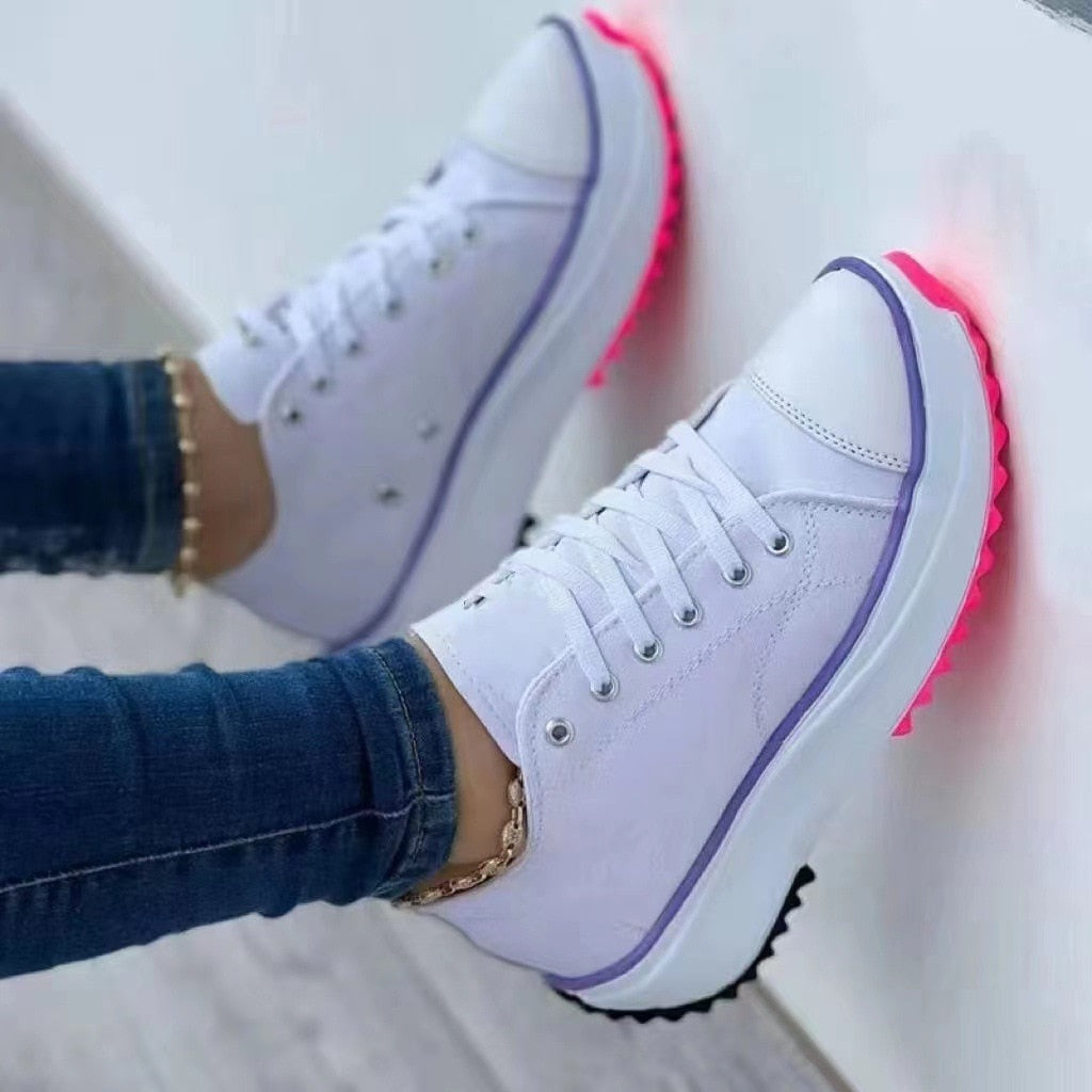 Levoire | Chaussures Pour Femmes Tendance Avec Semelle Ecco Blanc