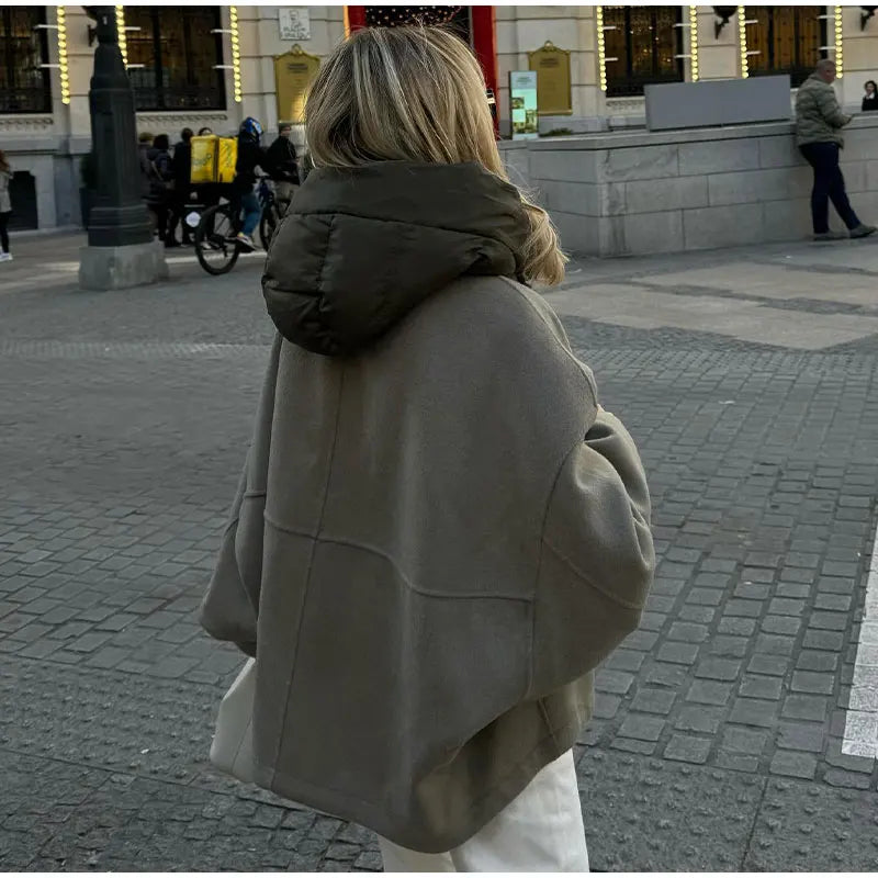 Levoire | Veste Décontractée Ample Avec Capuche