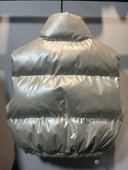 Levoire | Veste Sans Manches Chaude À Col Haut Avec Fermeture Éclair