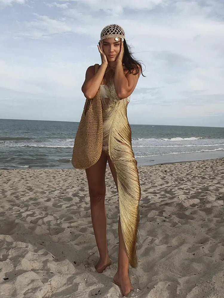 Levoire | Halter Maxi Tricot Moulant Robe