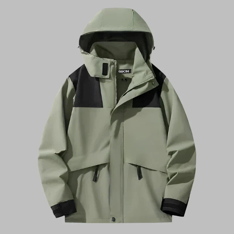 Levoire | Veste De Randonnée Extérieure Premium Avec Capuche Pour Hommes Vert