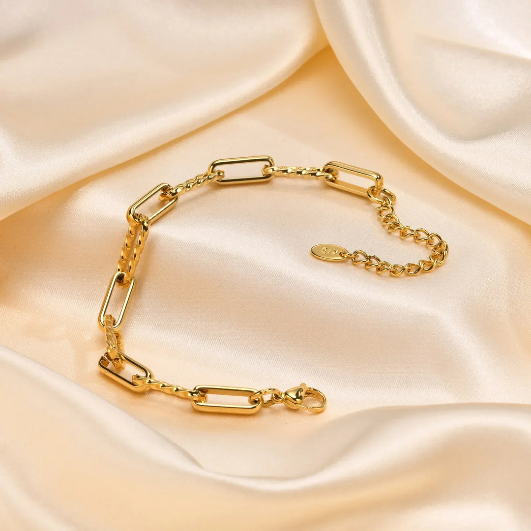 Levoire | Bracelet Maille Trombone Doré