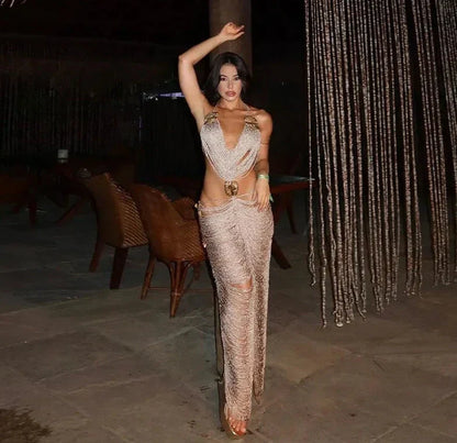 Levoire | Robe Fleur Dos Nu Sans Manches