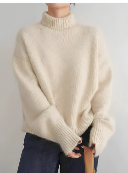 Levoire | Pull À Col Roulé Pour Femmes Beige