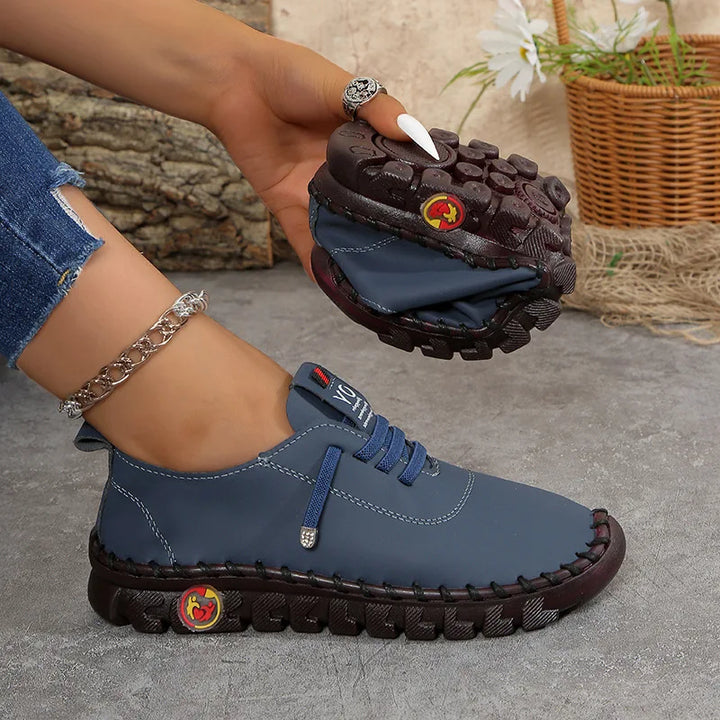 Levoire | Baskets Femme Cuir Confort Bleu