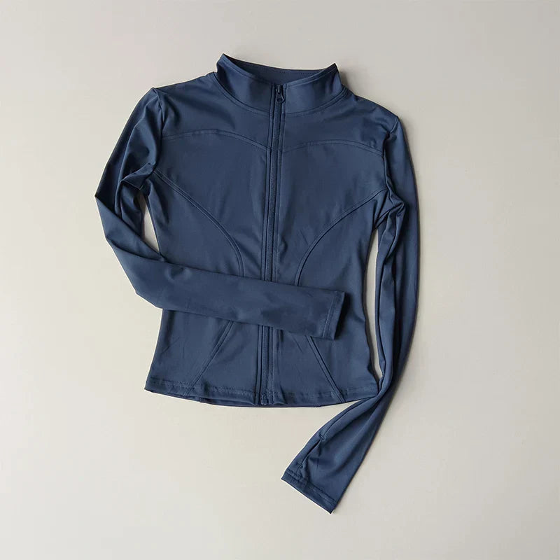 Levoire | Jupe Élégante Fente Haute Bleu Marine