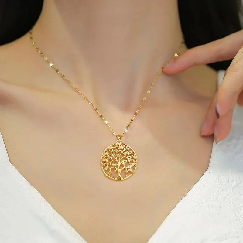 Levoire | Collier Arbre De Vie En Strass