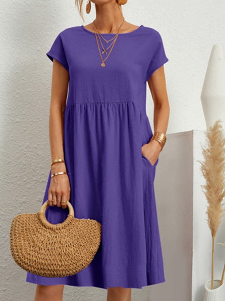 Levoire | Robe Mi-Longue À La Mode Pour Femmes Lila