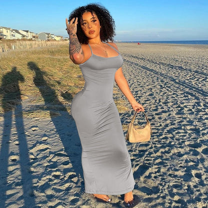 Levoire | Robes Maxi À Bretelles Spaghetti