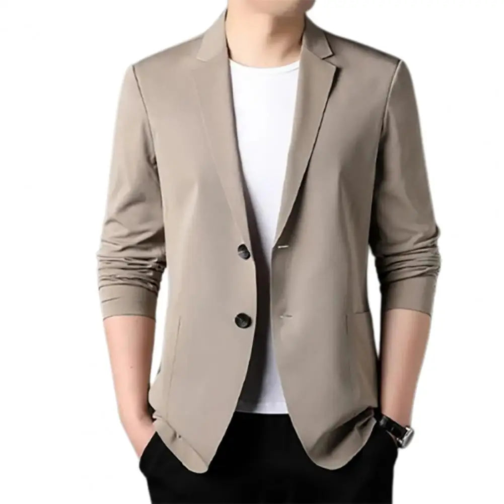 Levoire | Blazer Pour Hommes Moderne Et Tendance Avec Manches Longues Café