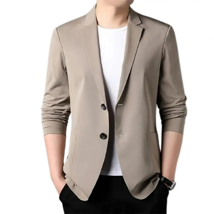 Levoire | Blazer Pour Hommes Moderne Et Tendance Avec Manches Longues Café