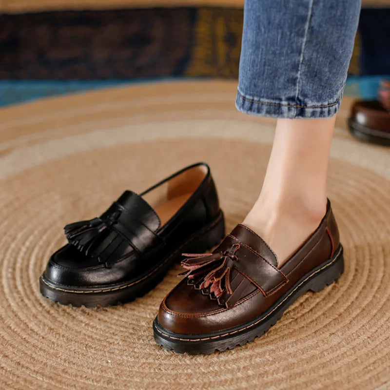Levoire | Premium Cuir Oxford Bureau Femme Élégants Loafers