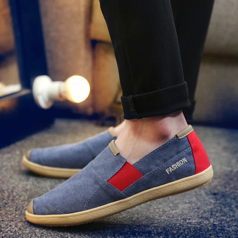 Levoire | Chaussures Respirantes En Tissu Pour Hommes Bleu