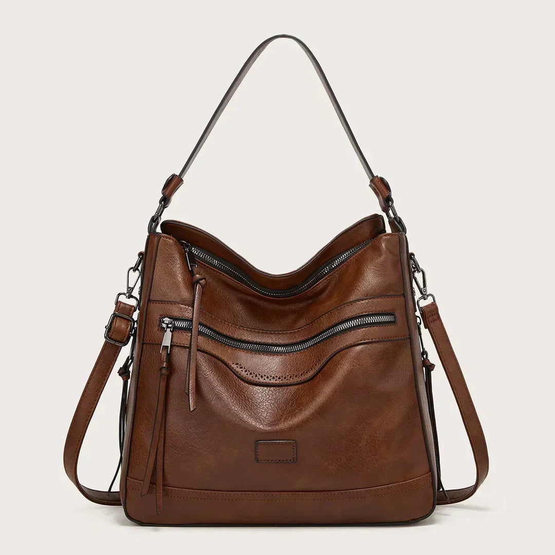 Levoire | Sac hobo en cuir Café