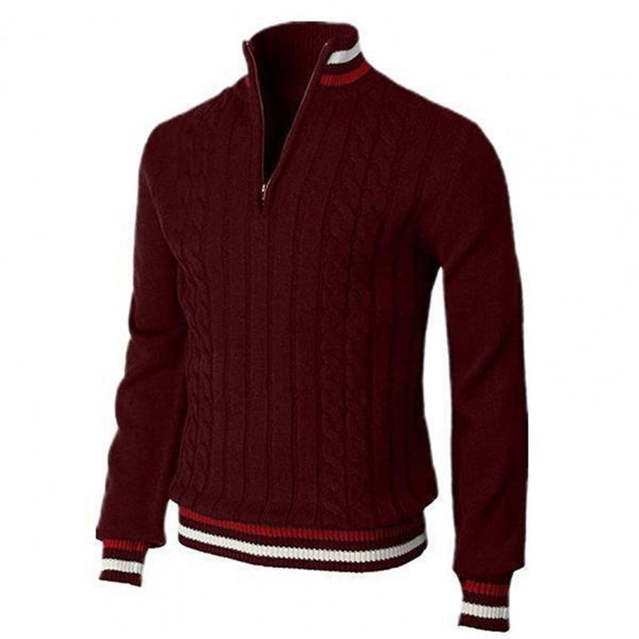 Levoire | Pull à torsades avec fermeture éclair Rot