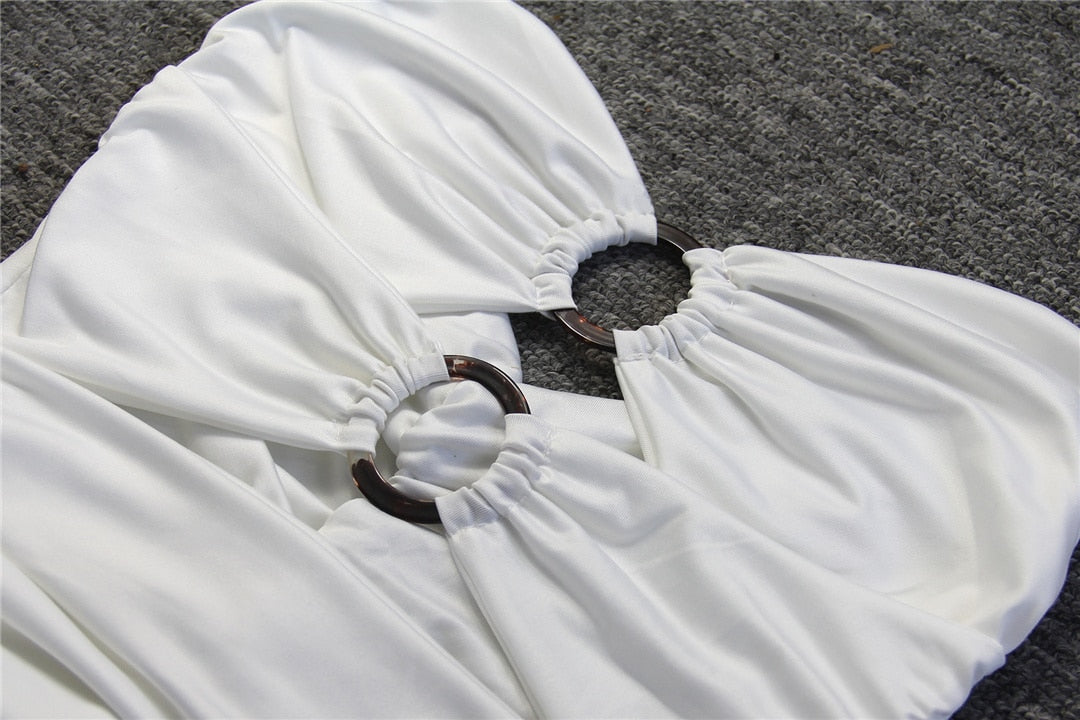 Levoire | Robe Mini À Taille Tube Creux Ruchée