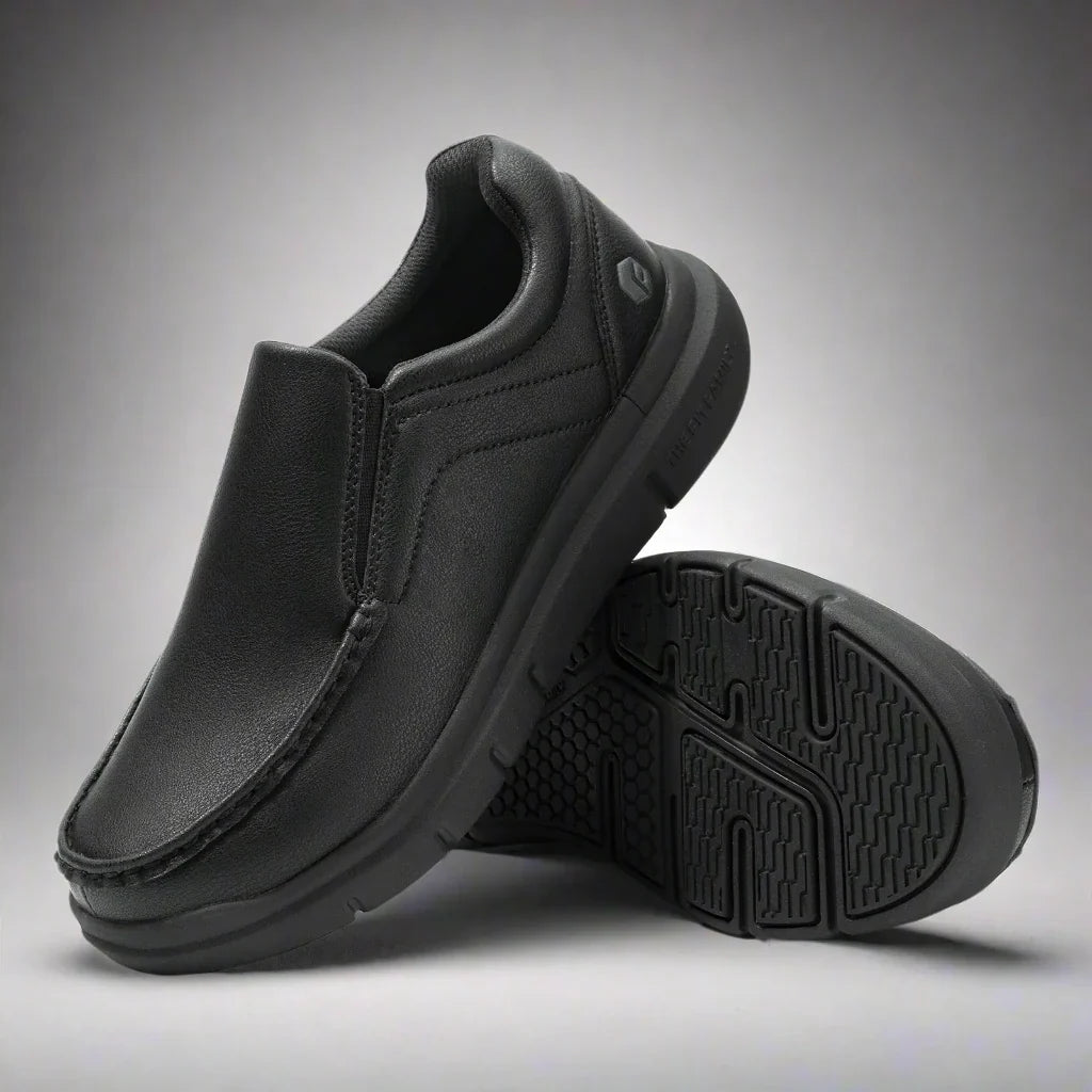 Levoire | Chaussures À Glissière Pour Hommes En Cuir À Coupe Large