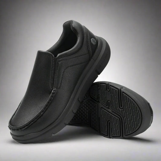 Levoire | Chaussures À Glissière Pour Hommes En Cuir À Coupe Large