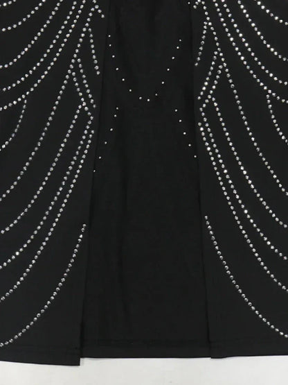 Levoire | Robe À Paillettes En Cristal Brillant Robe Brune