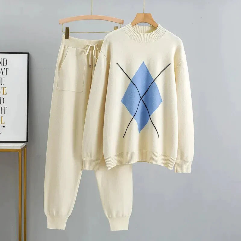 Levoire | Combinaison d'entraînement Beige-Bleu Une taille