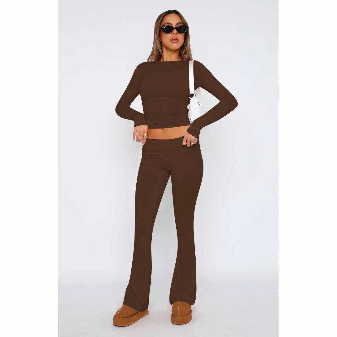 Levoire | Ensemble Femme 2 Pièces, Uni, Tendance, Survêtement Confortable