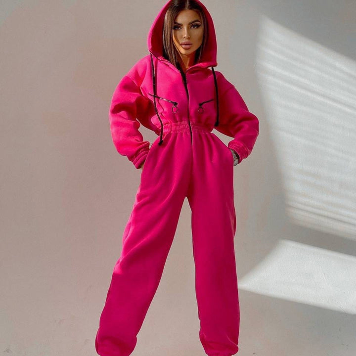 Levoire | Combinaison Tendance Avec Capuche En Sweat Pour Femmes