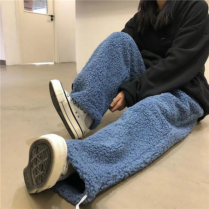 Levoire | Pantalon Harajuku Avec Sensation Cachemire Pour Femmes Bleu marine