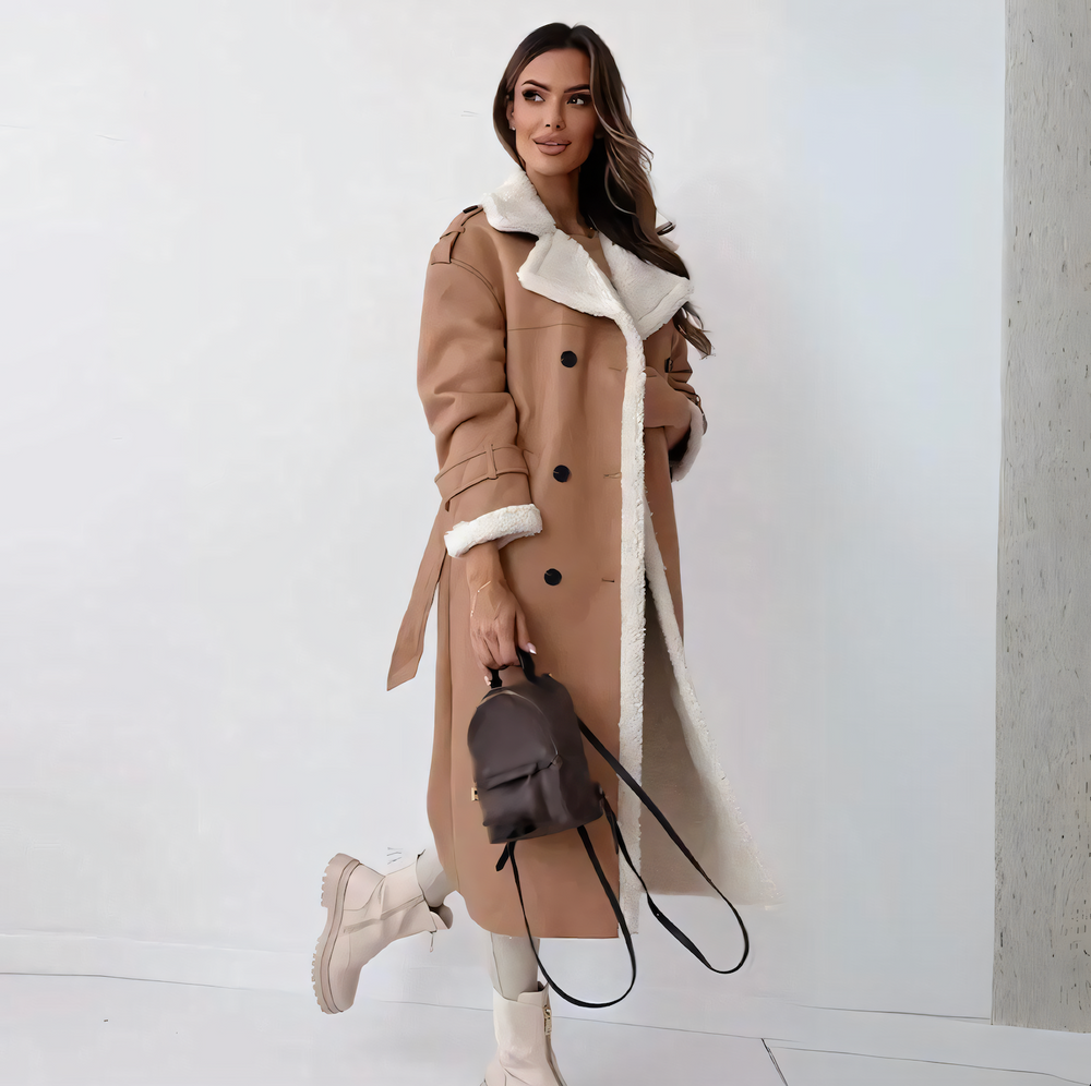 Levoire | Manteau Long Chaud Et Doublé