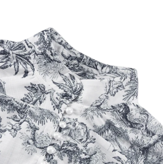 Levoire | Robe D'Été Avec Manches Bouffantes Et Jupe Plissée