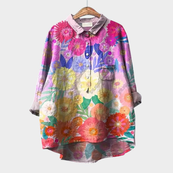 Levoire | Chemisier Fluide Avec Motif Discret motif floral