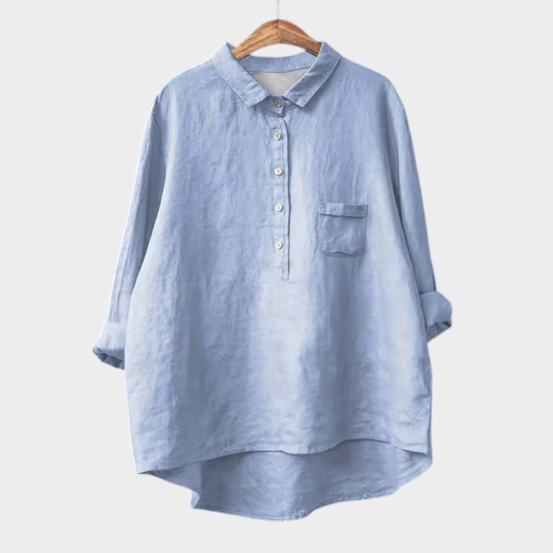 Levoire | Blouse À Coupe Décontractée Pour Tous Les Jours Bleu clair