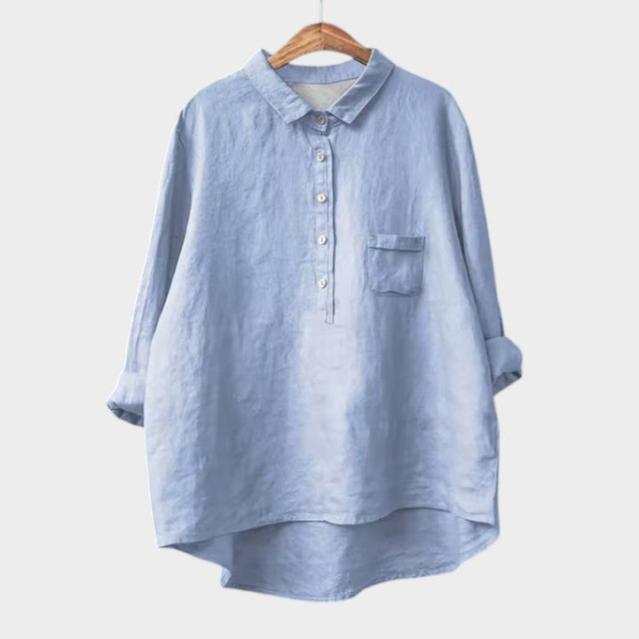 Levoire | Blouse À Coupe Décontractée Pour Tous Les Jours Bleu clair